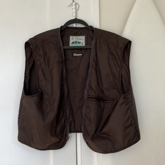 vintage chocolate brown liner E. Rhodes - Picture 6 of 9